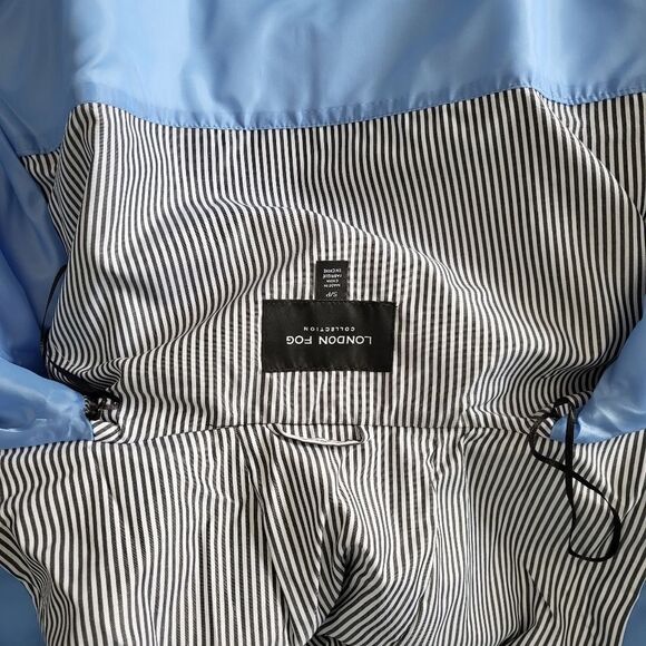 London Fog rainwear coat light blue color S/P size - Picture 6 of 9